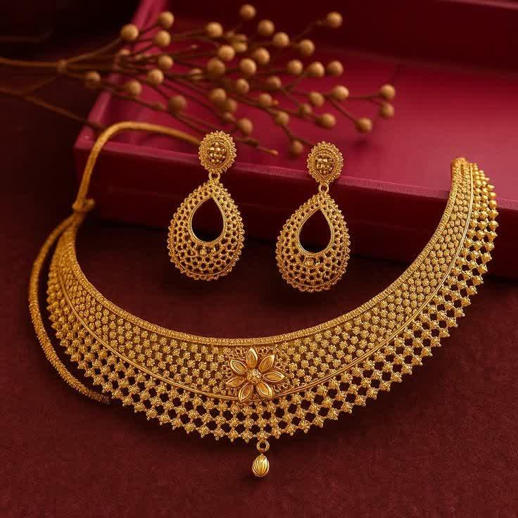 Diamond Floral Necklace